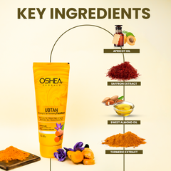 Key Ingredients Ubtan Glowing & Tan Removing Face Scrub Oshea Herbals