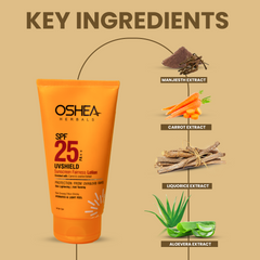 Key Ingredients Uv Shield Sunscreen Fairness Lotion SPF25PA_Oshea Herbals