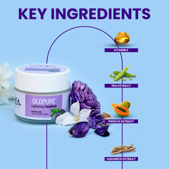 Key ingredients Glopure Lightening Facepack_JAR_Oshea Herbals