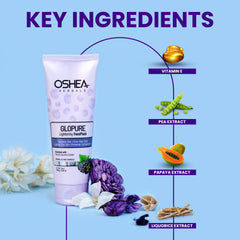 Key ingredients Glopure Lightening Facepack_Tube_Oshea Herbals