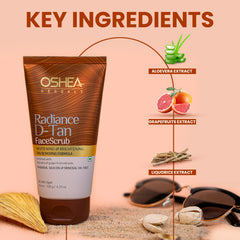 Key ingredients Radiance D-Tan Face Scrub Oshea Herbals