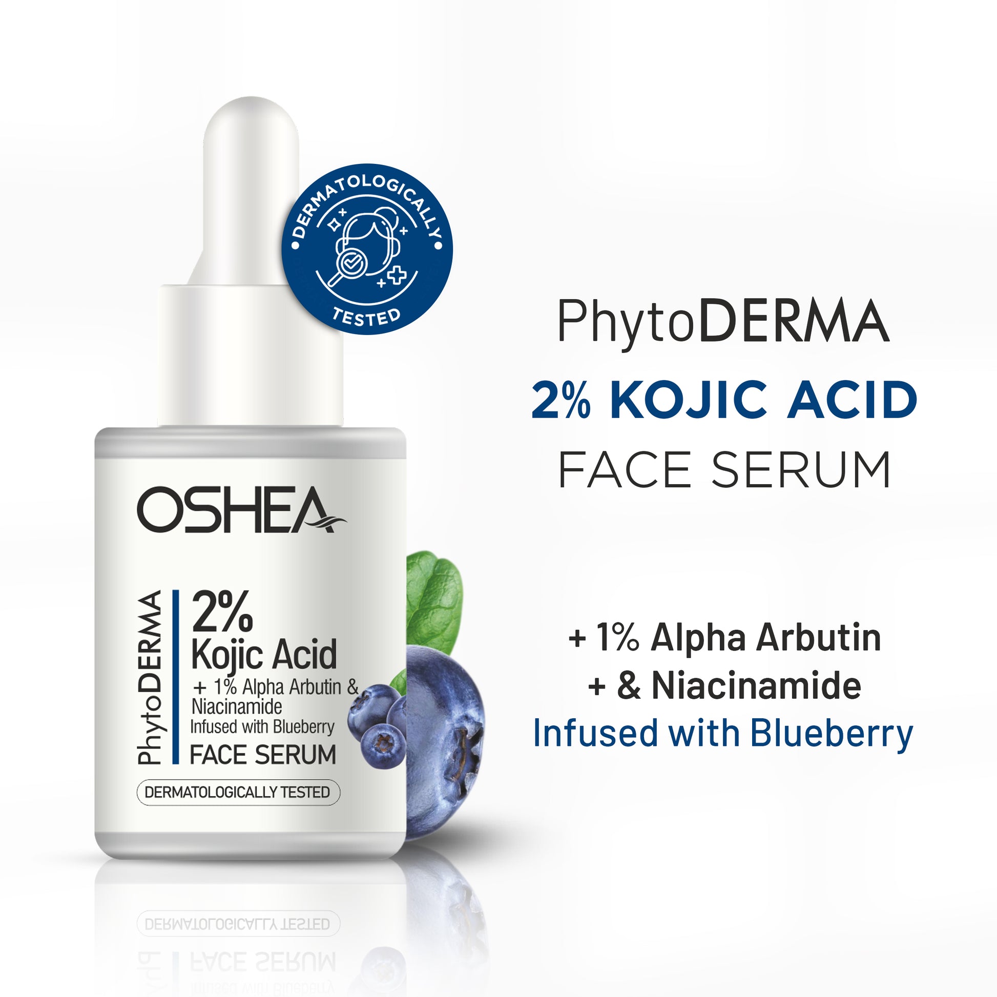 Kojic Acid Alpha Arbutin Face Serum for Pigmentation and Uneven Skin Tone - Oshea Herbals