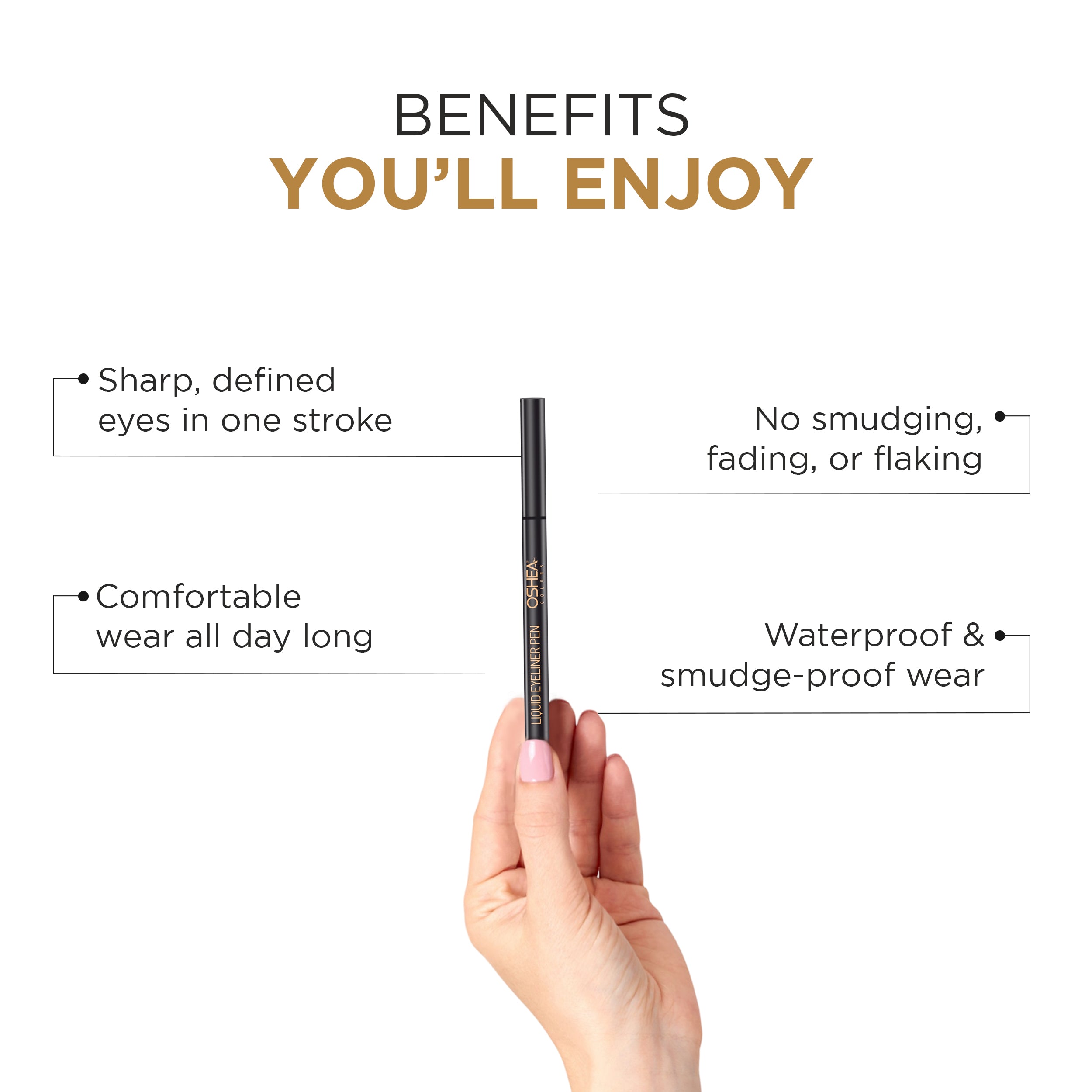 Liquid Eye Liner Pen Black - 0.9 ml