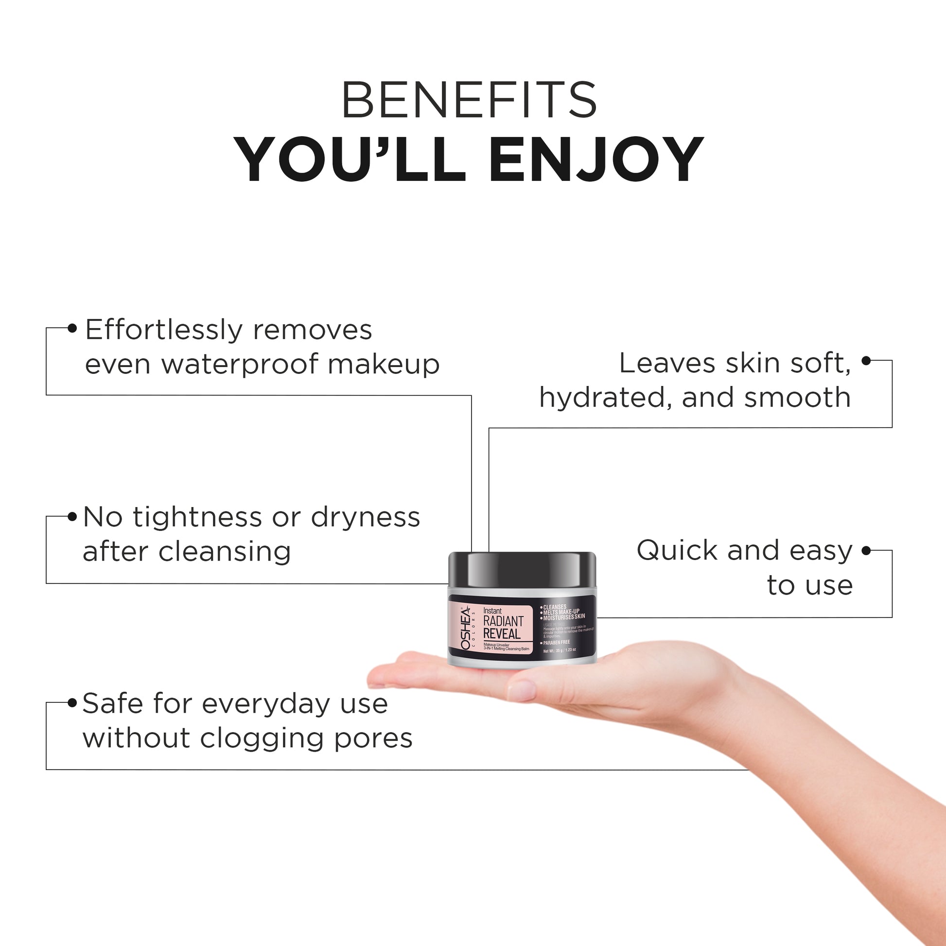 Instant Radiant Reveal Makeup Unveiler - Oshea Herbals