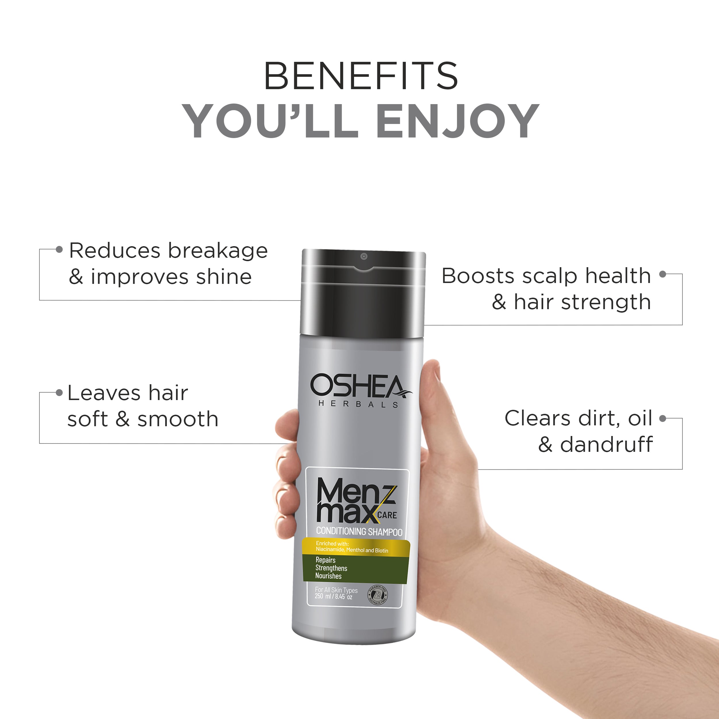 Menz Max Care Conditioning Shampoo - Oshea Herbals