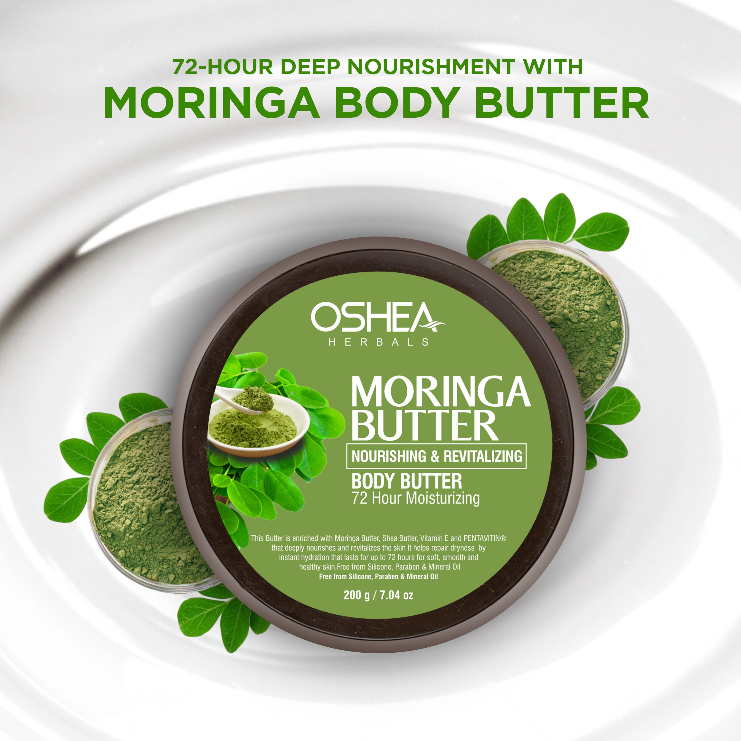 Moringa Butter Nourishing & Revitalizing Body Butter 72 Hour Moisturizing