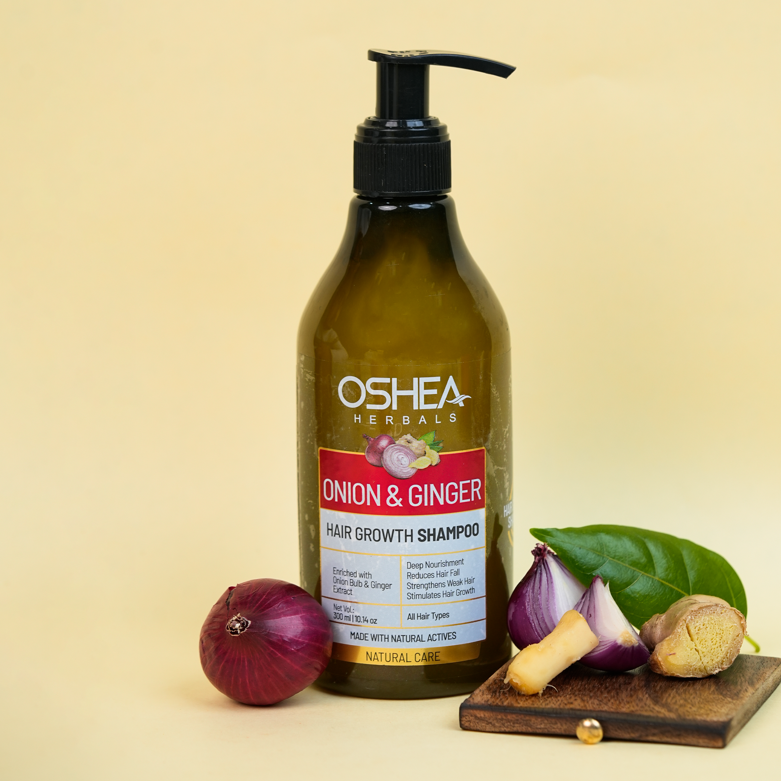 Onion And Ginger Hair Growth Shampoo Oshea Herbals