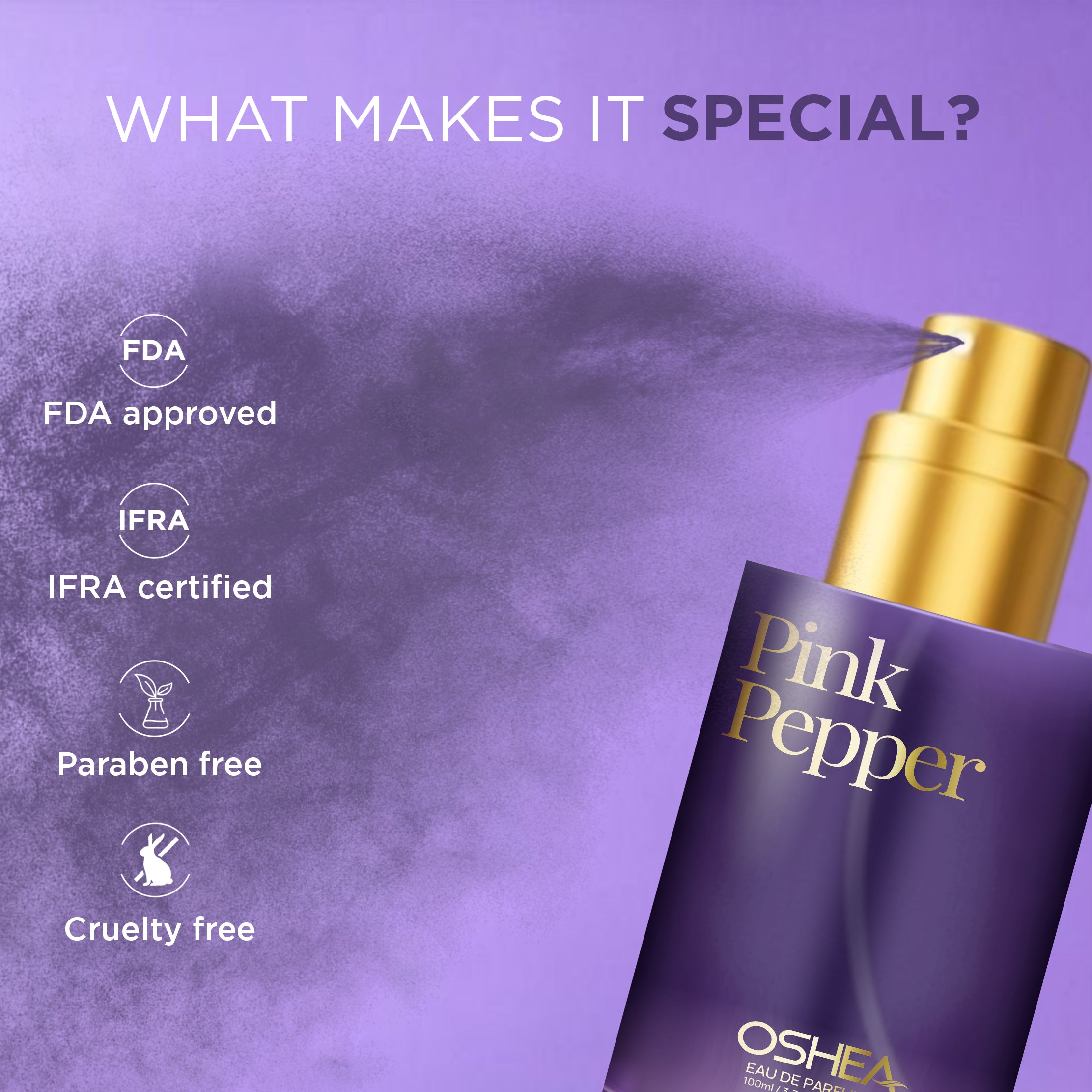 Eau De Parfum Pink Pepper Perfume for Men & Women