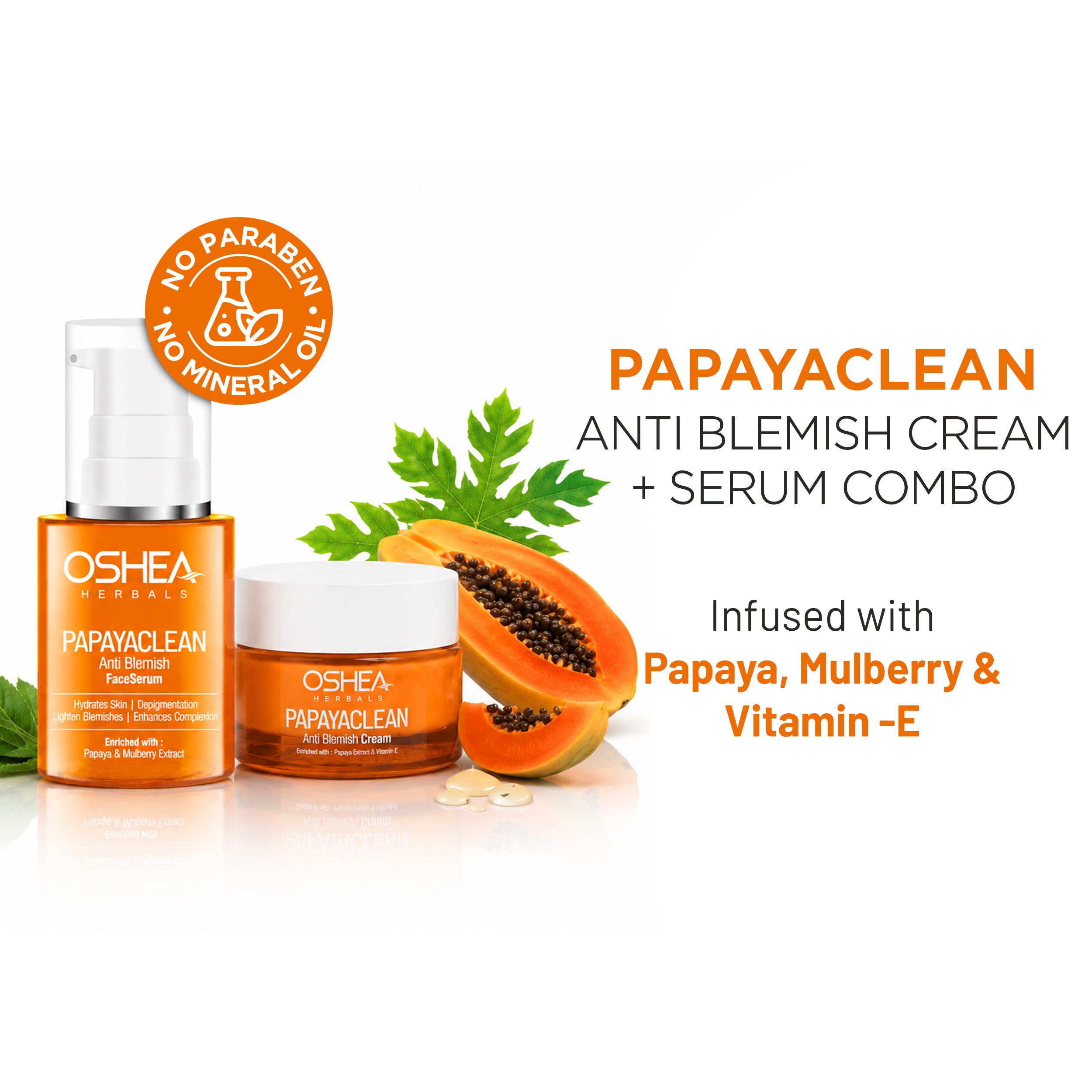 Papayaclean Anti Blemish Cream + Papaya Serum Combo