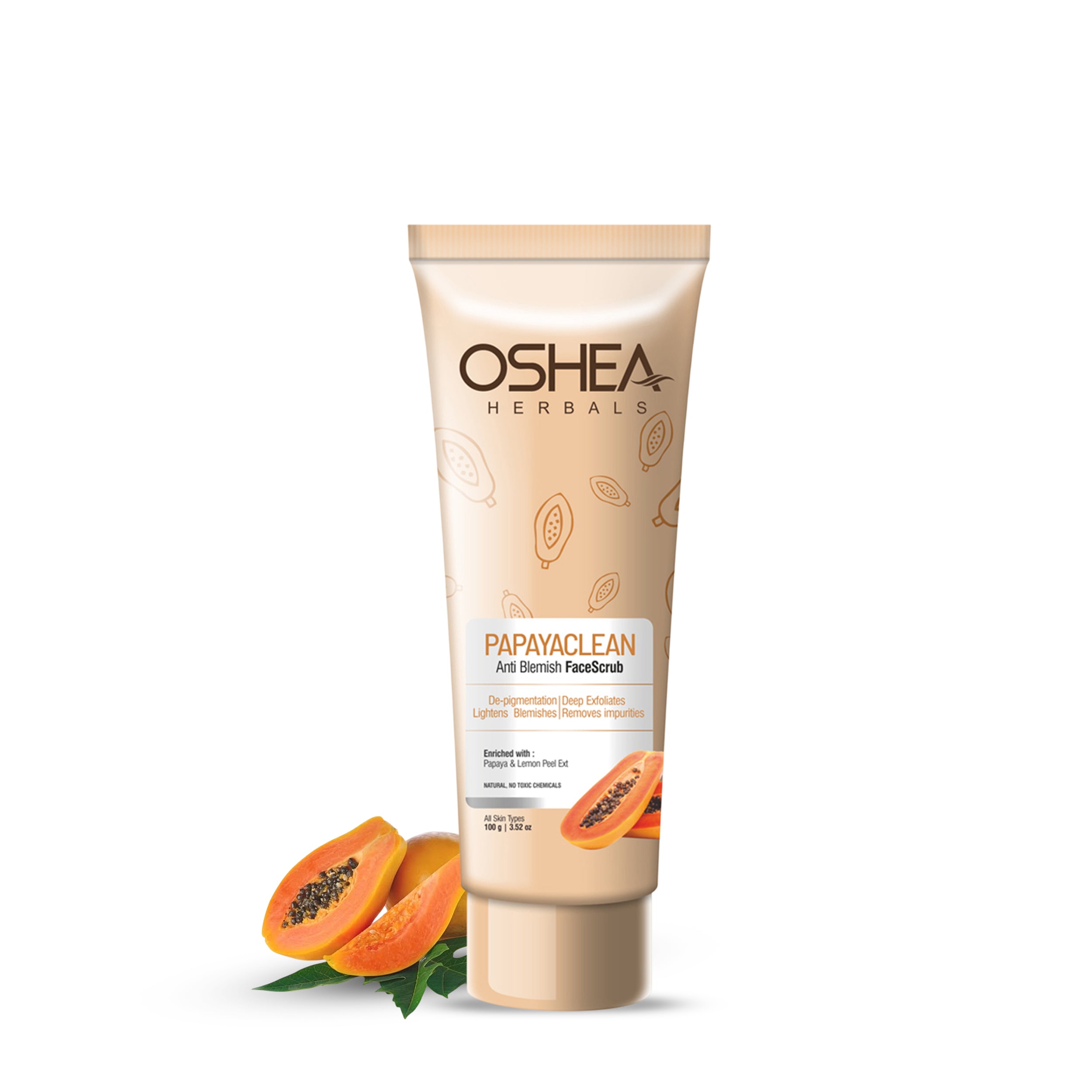 Papayaclean Anti Blemish FaceScrub - Oshea Herbals