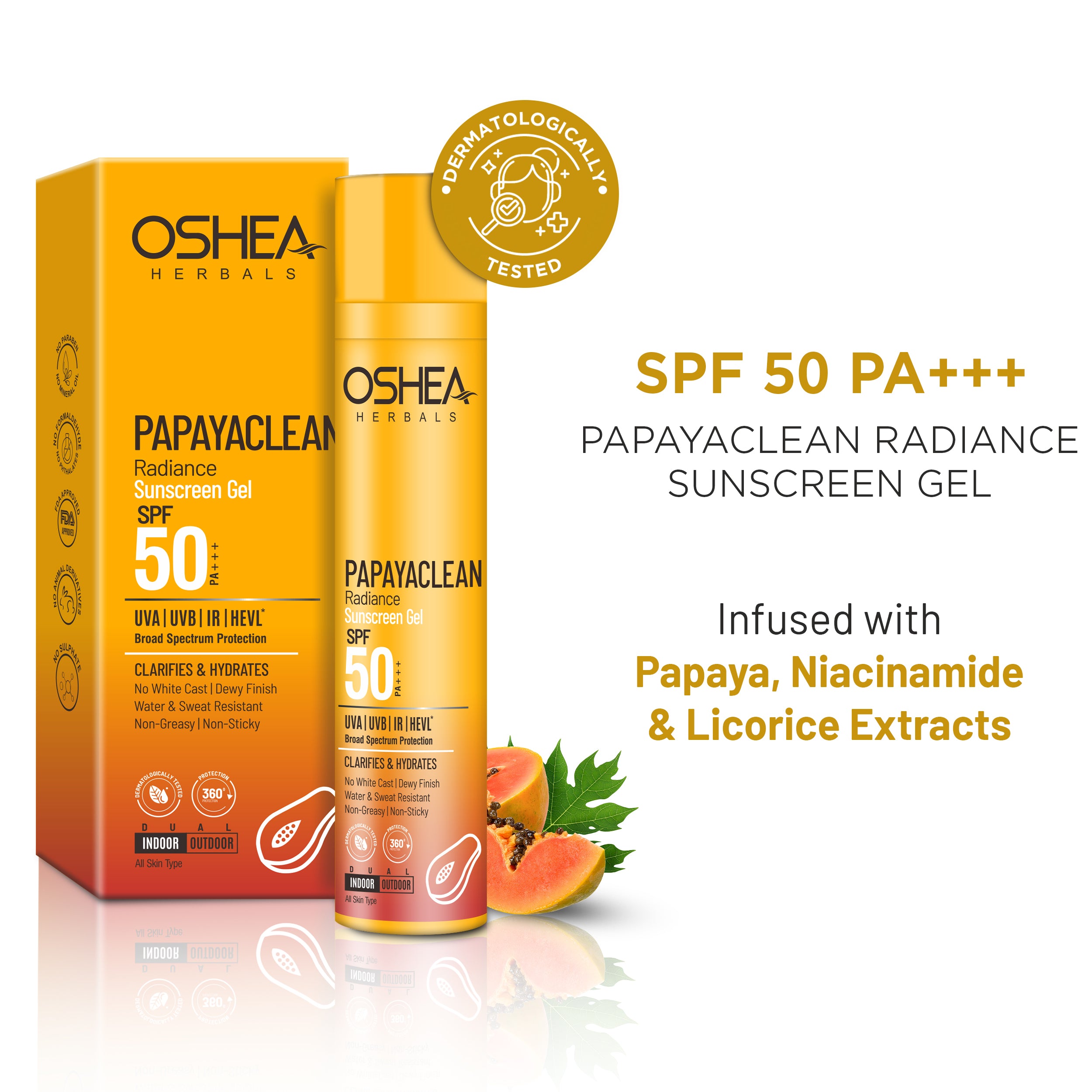 Papayaclean Radiance Sunscreen Gel SPF 50 PA+++