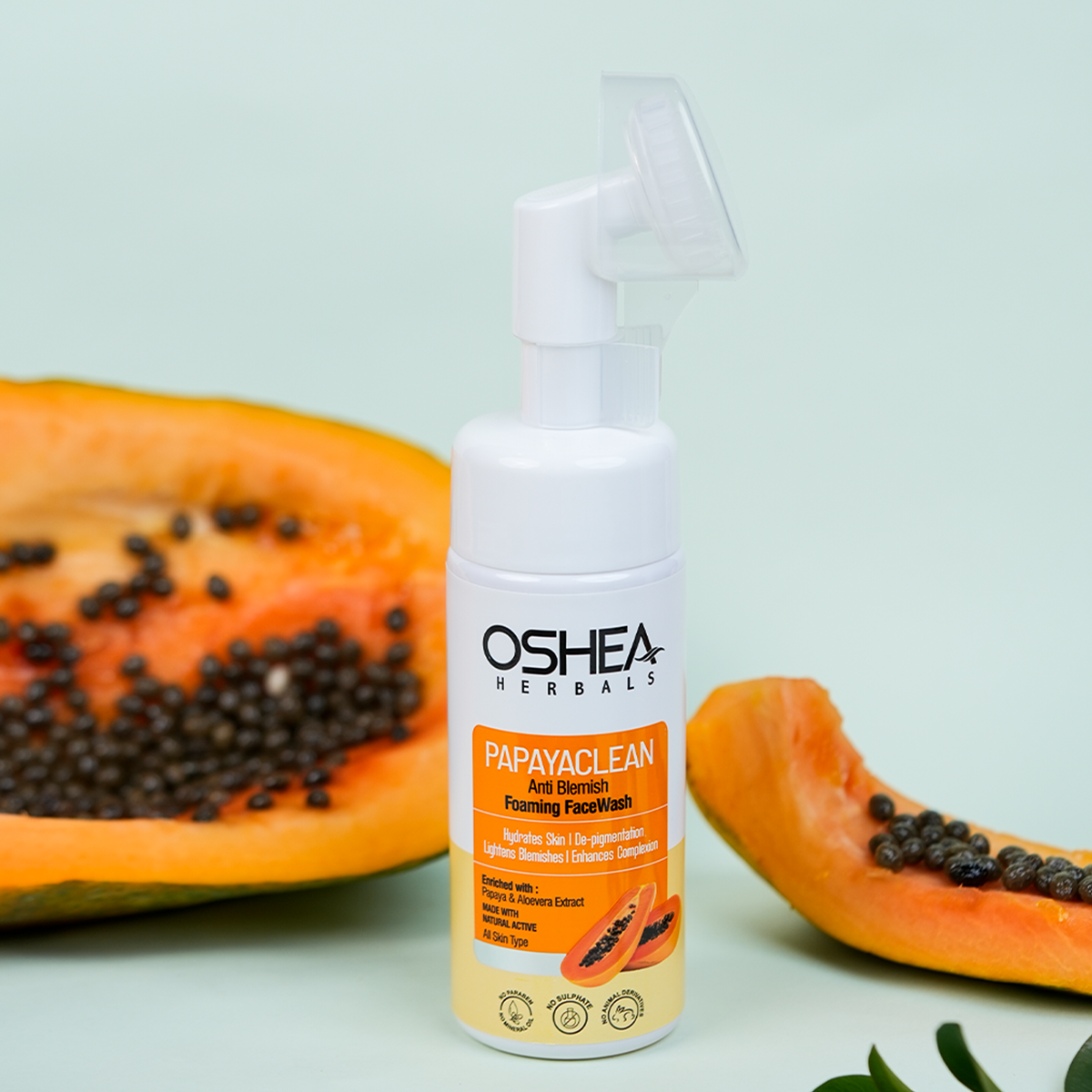 Papayaclean Anti Blemish Foaming Face wash Oshea Herbals