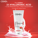 PhytoDERMA 1% Hyaluronic Acid + 0.5% Pentavitin + PGA Facewash infused with Watermelon