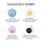 PhytoDERMA 1% Kojic Acid + 2% Niacinamide + Alpha Arbutin Facewash infused with Multi-Berry