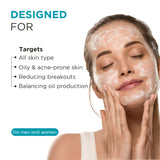 PhytoDERMA 2% Salicylic Acid + 2% PHA + 2% AHA Complex Facewash Infused with Probiotic