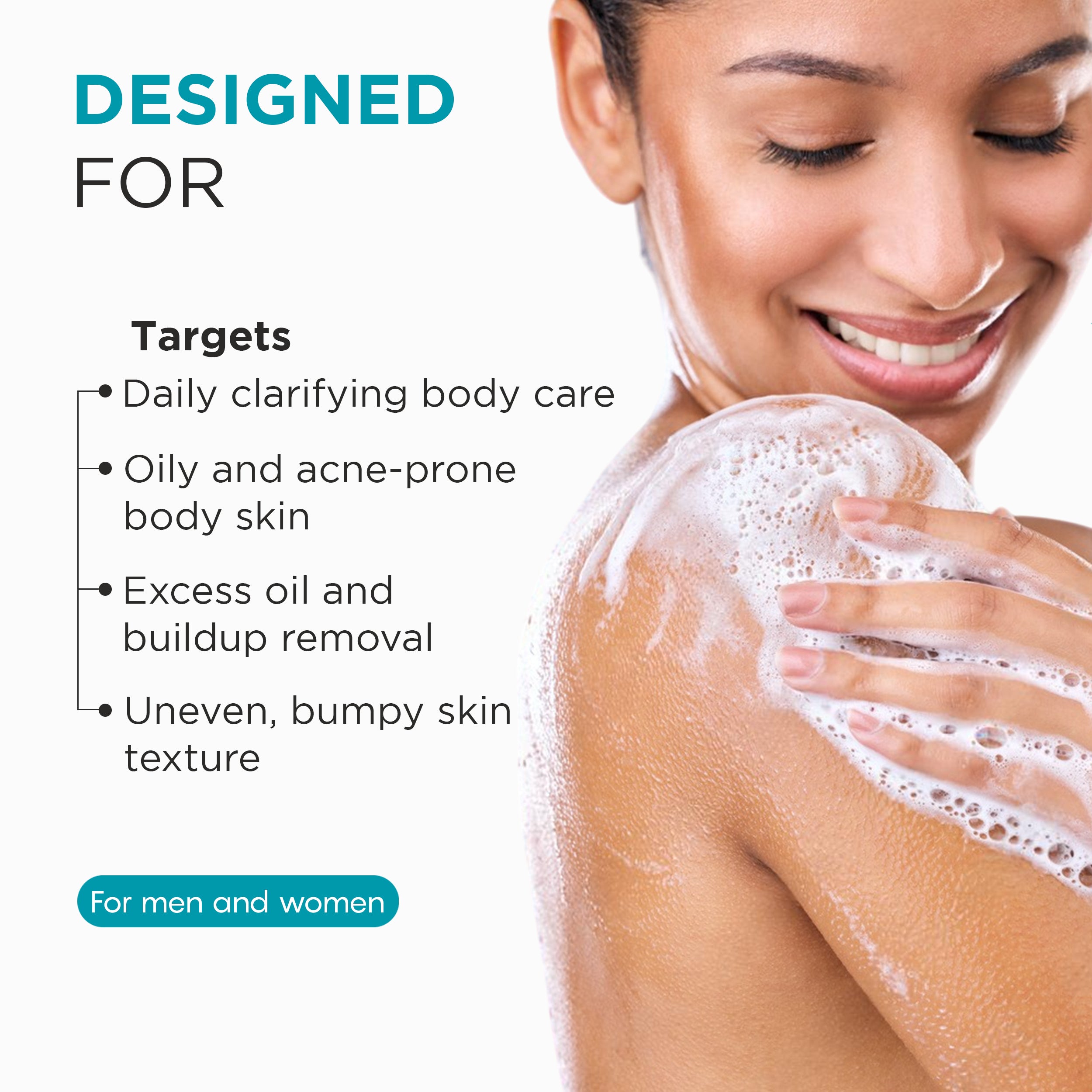 Bodywash - 2% Salicylic Acid + 3% AHA Complex + AcneBuster Infused with Probiotic