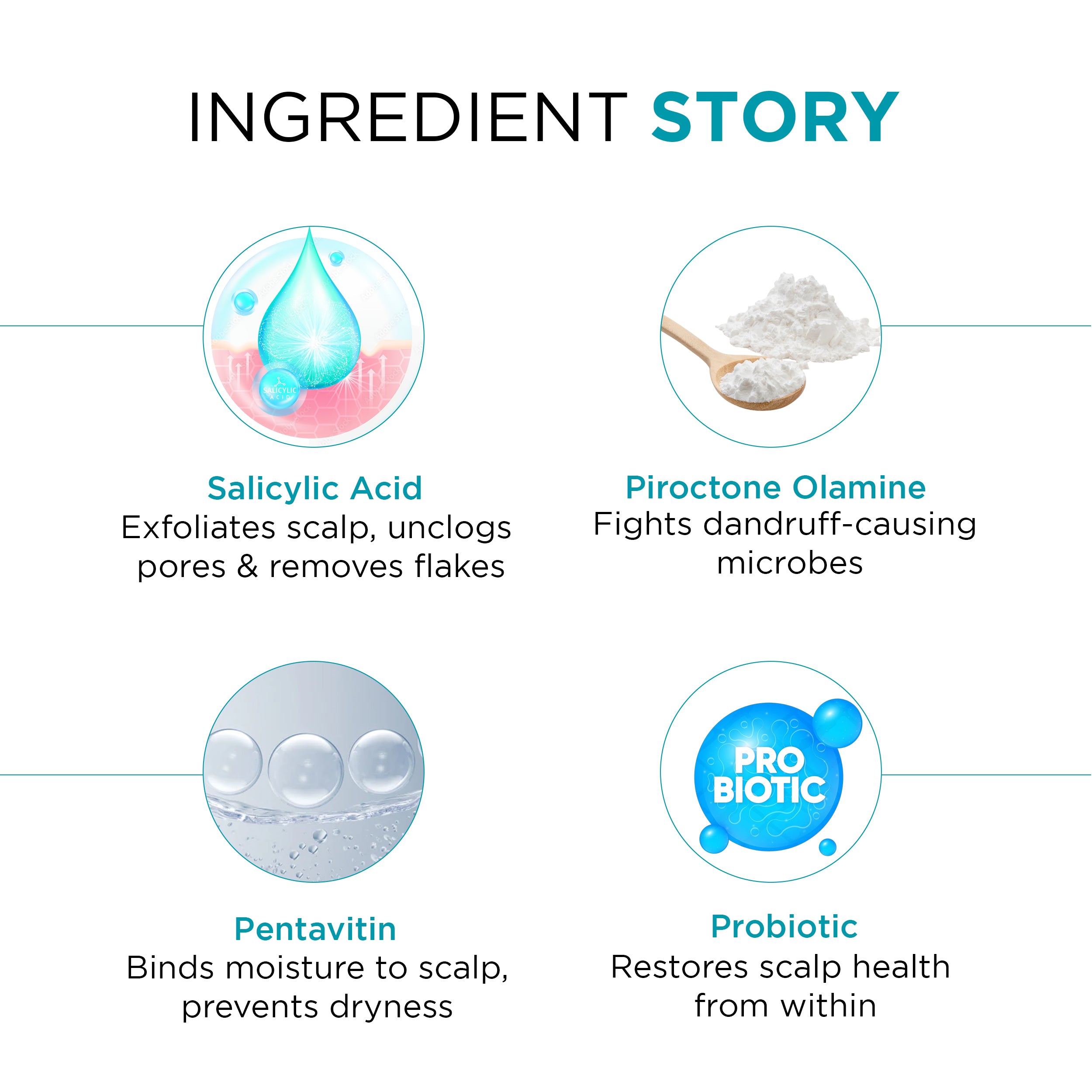 Anti-Dandruff Hair Serum with Salicylic Acid & Infused with Probiotic