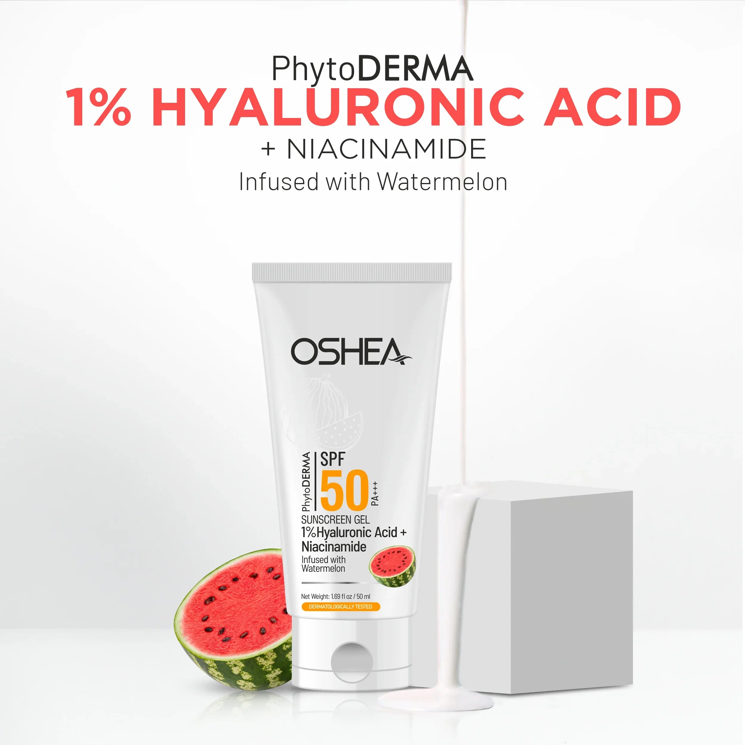Sunscreen Gel - 1% Hyaluronic Acid SPF-50 PA+++
