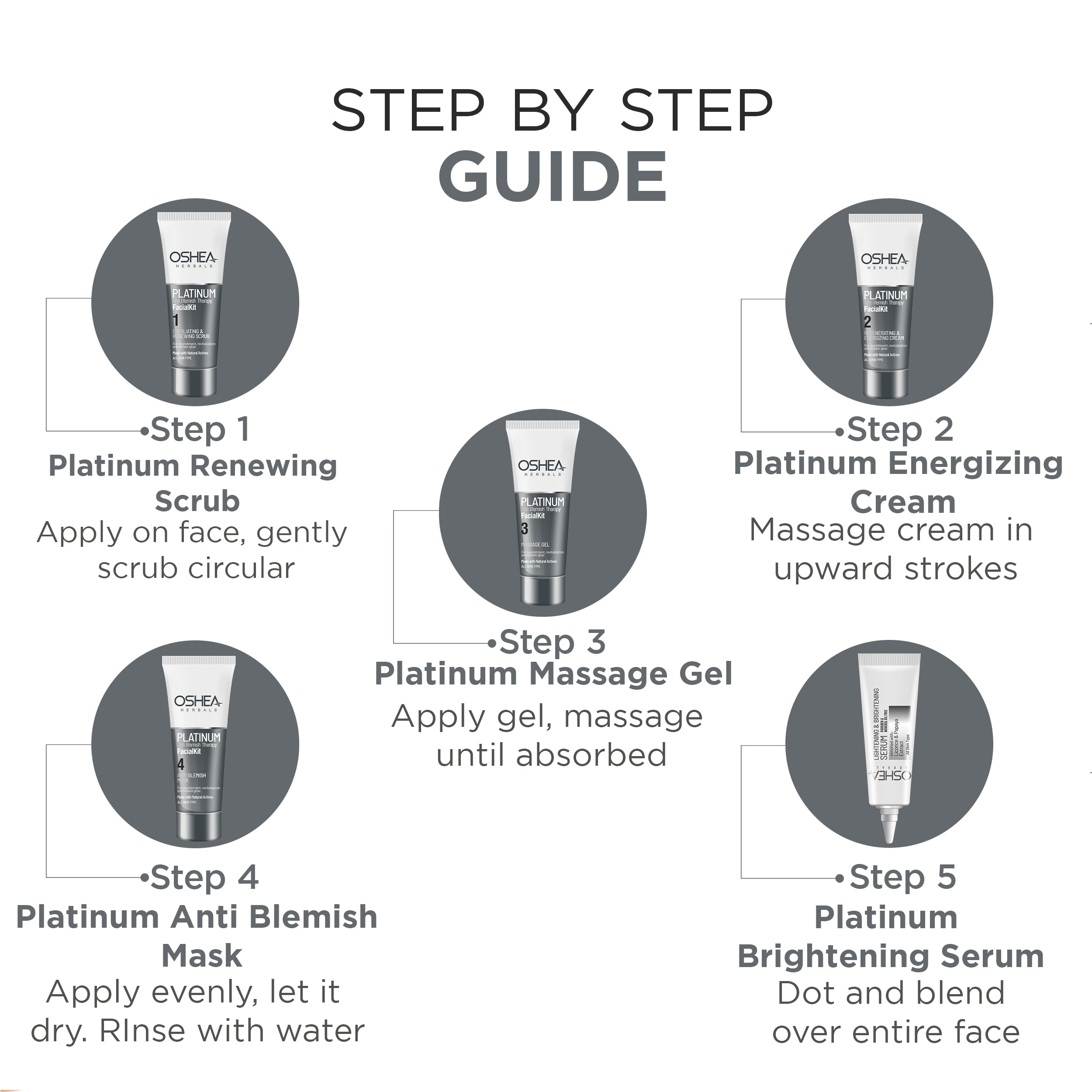 Platinum Anti-Blemish Facial Kit - 64 Gm