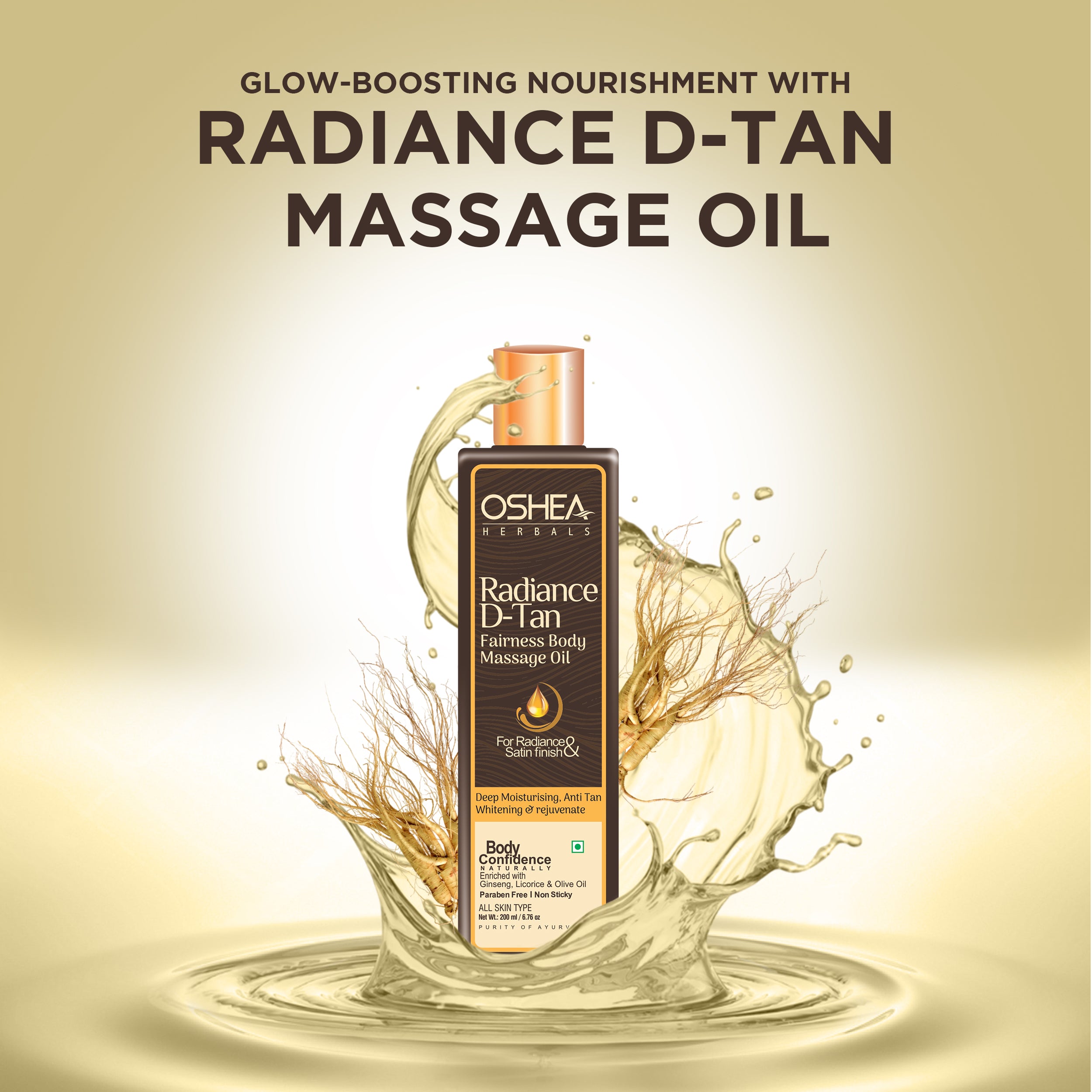 Radiance D-Tan Fairness Body Massage Oil