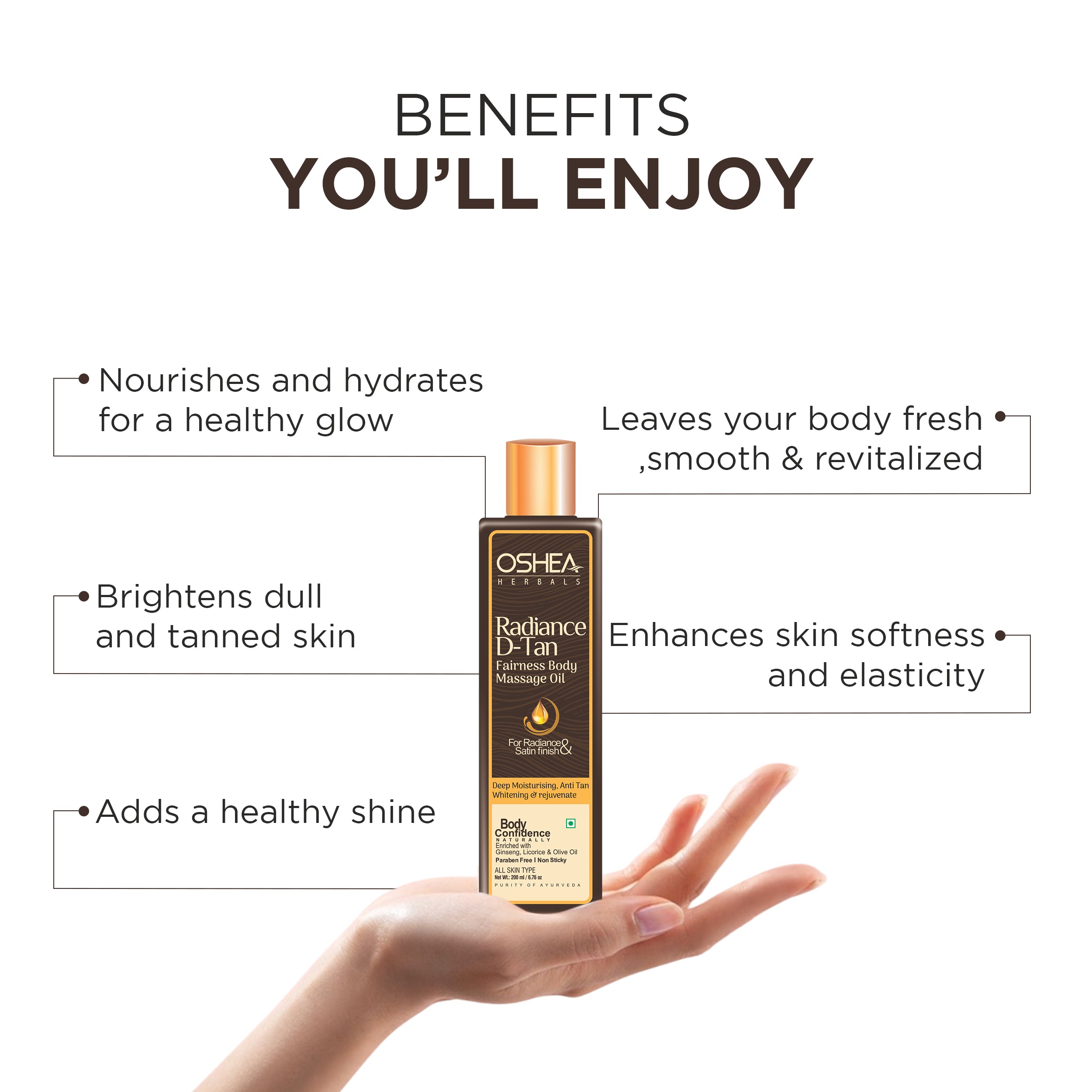 Radiance D-Tan Fairness Body Massage Oil