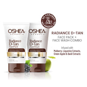 Radiance D-Tan Face Pack +Radiance D-Tan Face Wash Combo