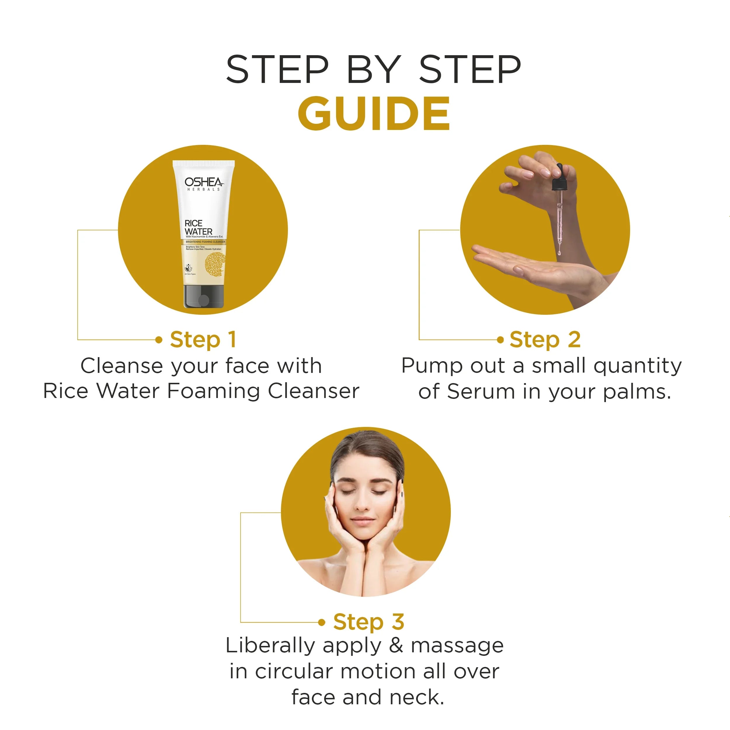 Rice Water Brightening Face Serum - Oshea Herbals