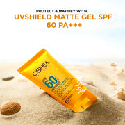 Uv Shield Total Protection Matte Gel  SPF-60 PA+++