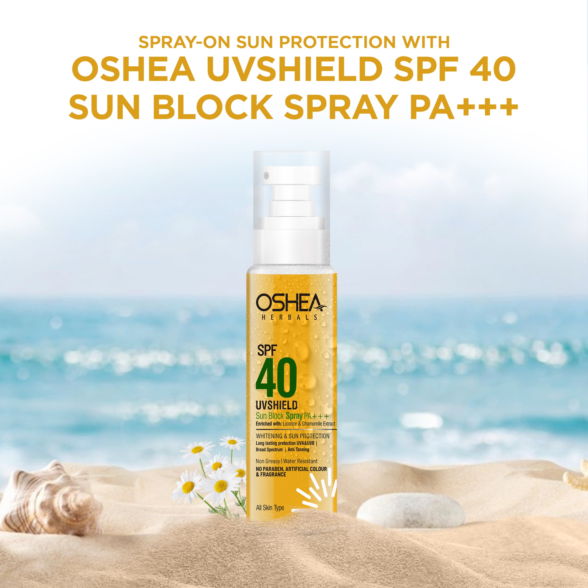 Uv Shield Sun Block Spray SPF 40 PA+++
