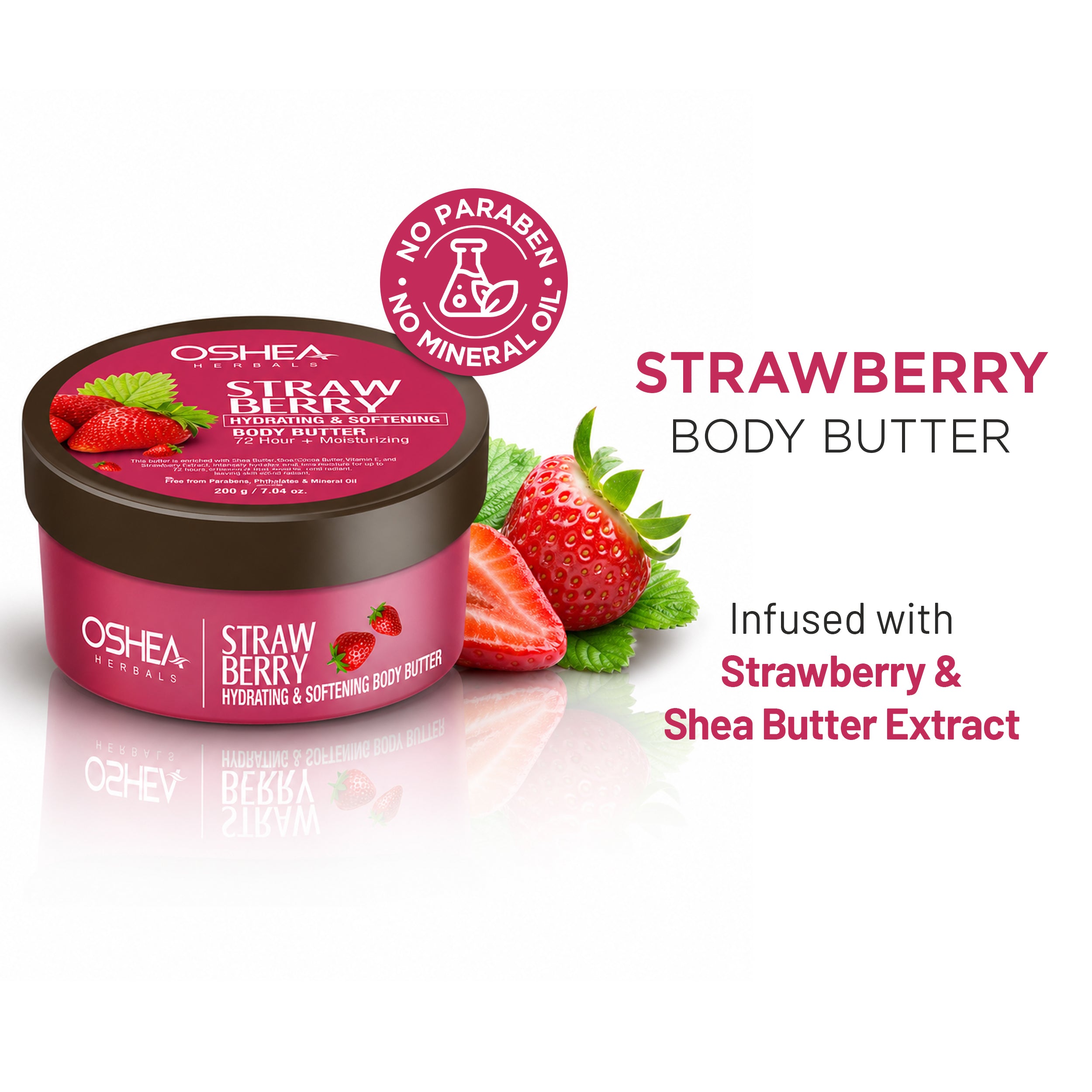 Strawberry Hydrating & Softening Body Butter 72 Hour Moisturizing