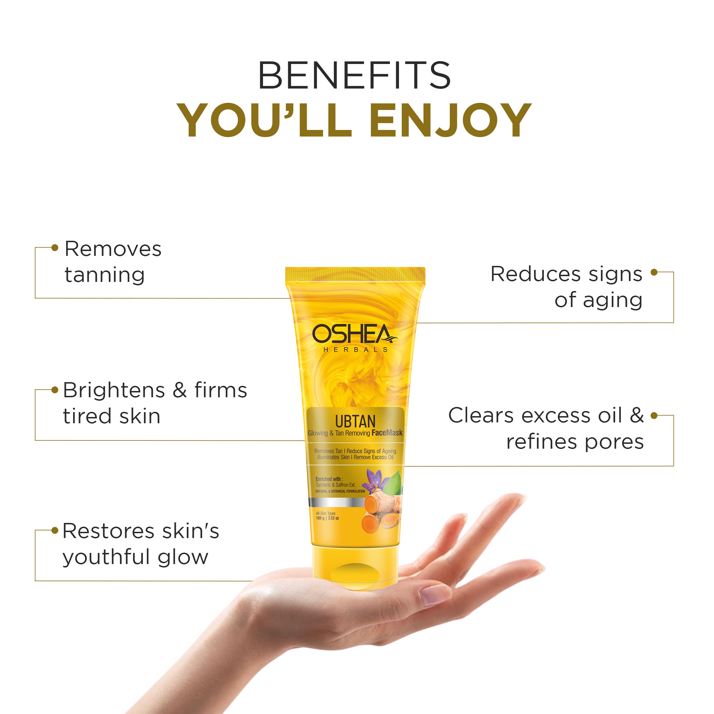 Ubtan Glowing & Tan Removing Face Mask