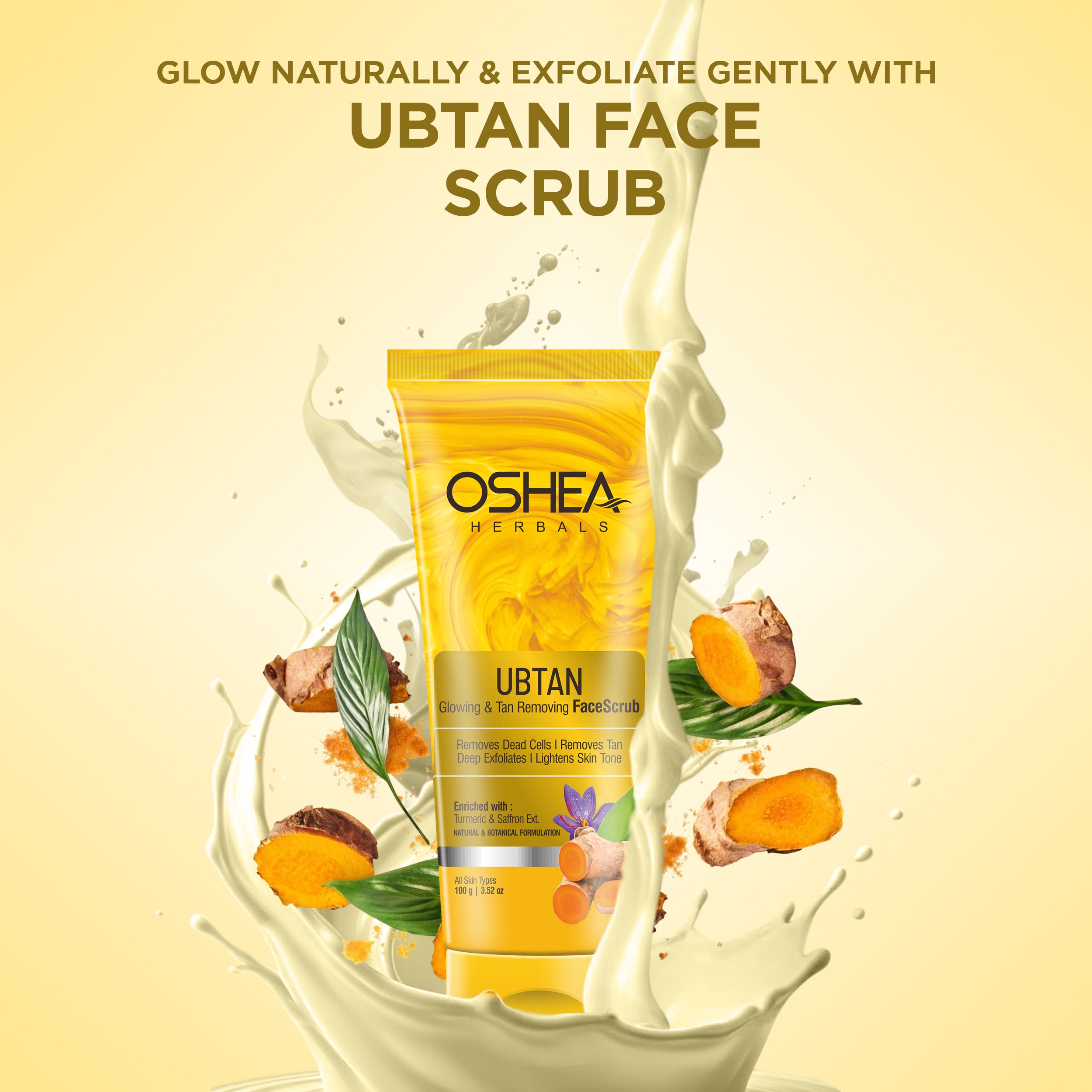 Ubtan Glowing & Tan Removing Face Scrub