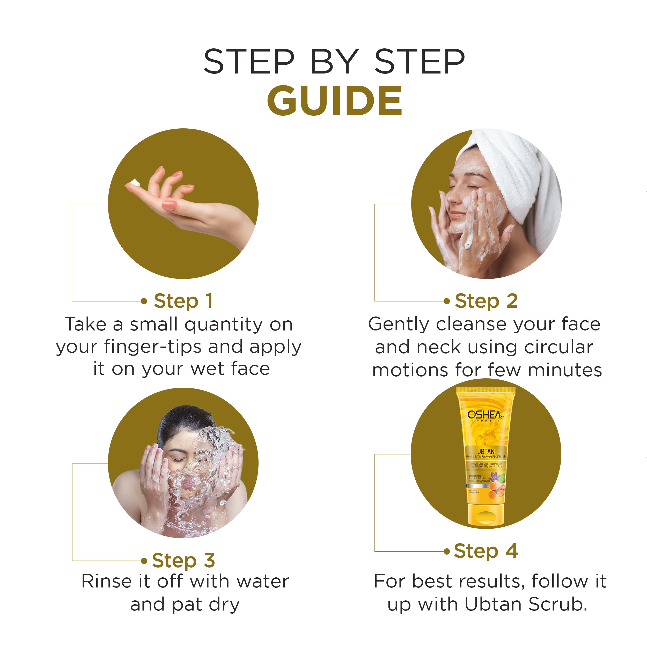 Ubtan Glowing & Tan Removing Facewash