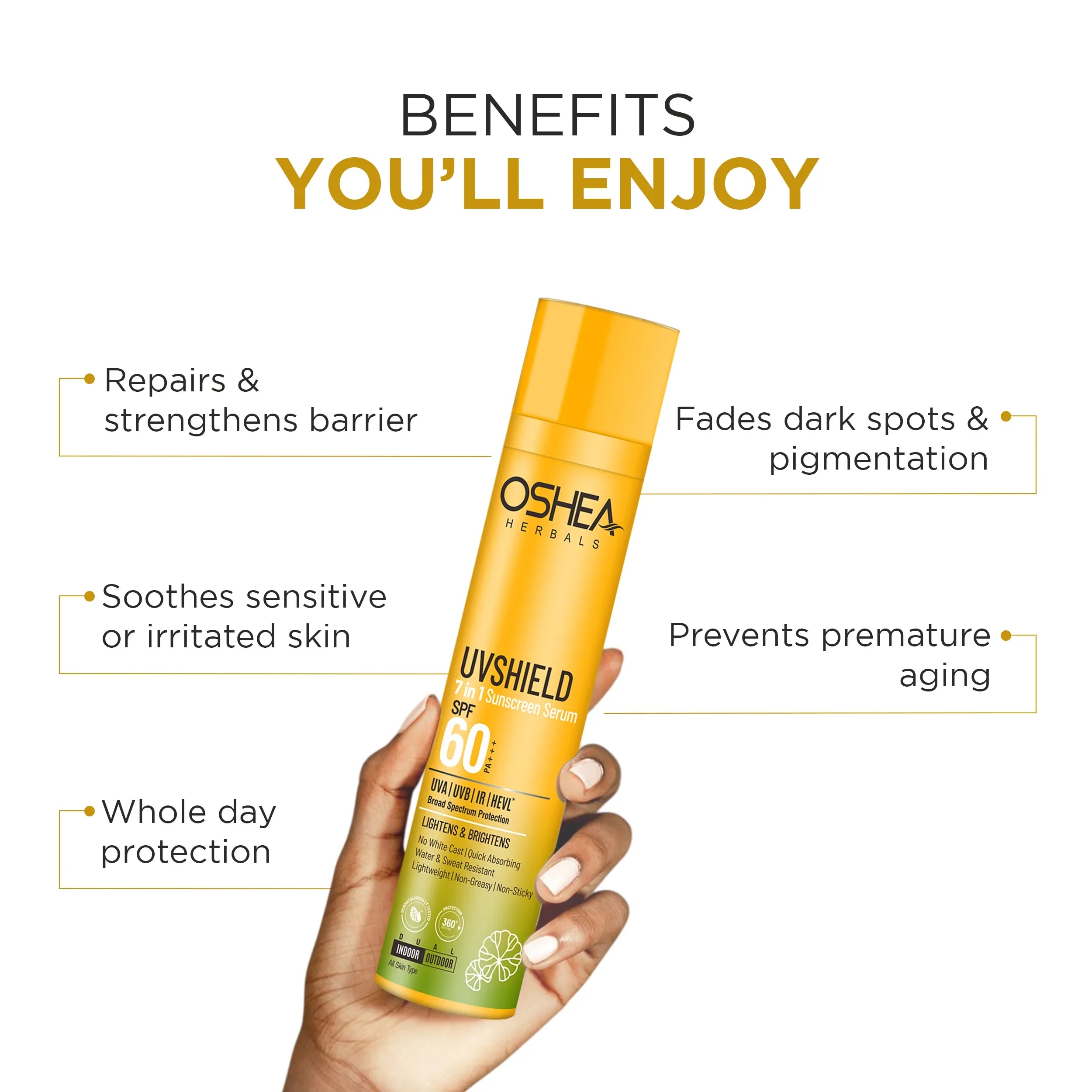 Uv Shield 7in1 Sunscreen Serum SPF 60 PA+++