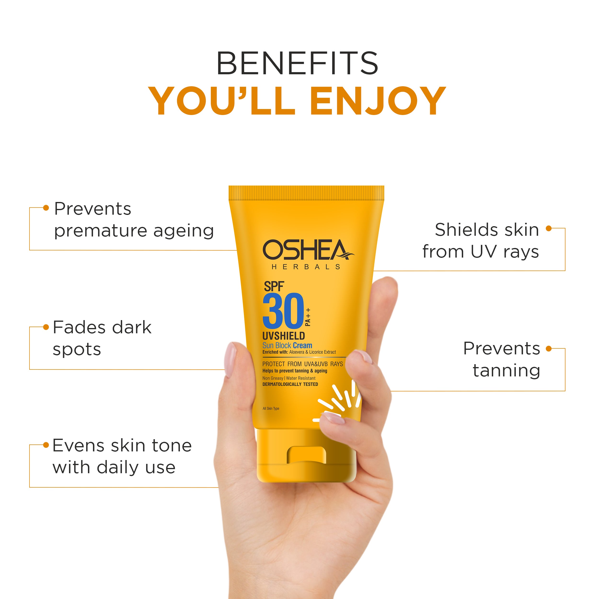 Uv Shield Sun Block Cream SPF 30 PA +++