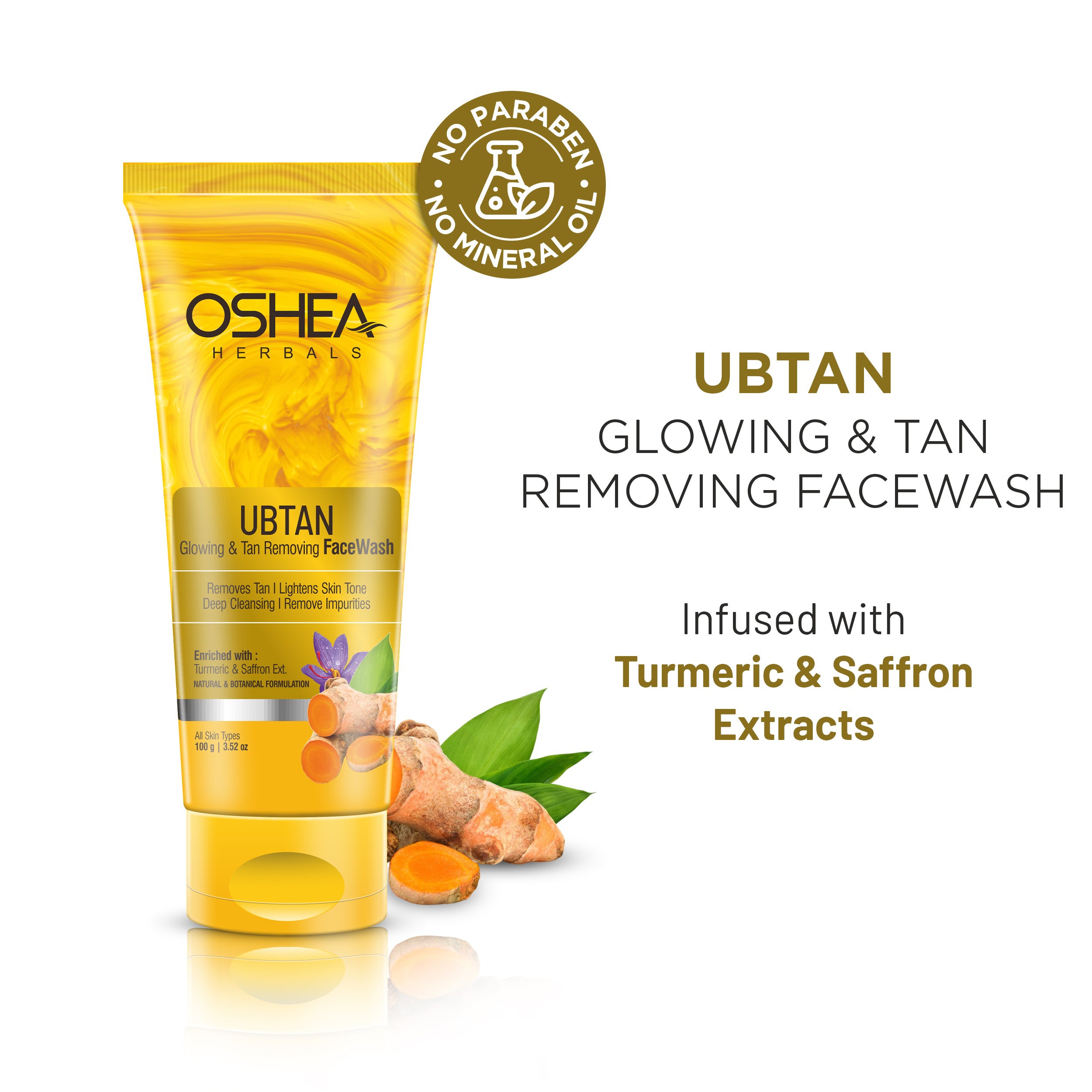 Ubtan Glowing & Tan Removing Facewash