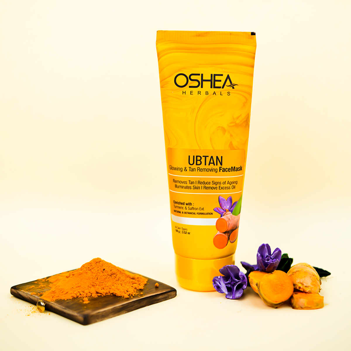  Ubtan Glowing & Tan Removing Face Mask Oshea Herbals