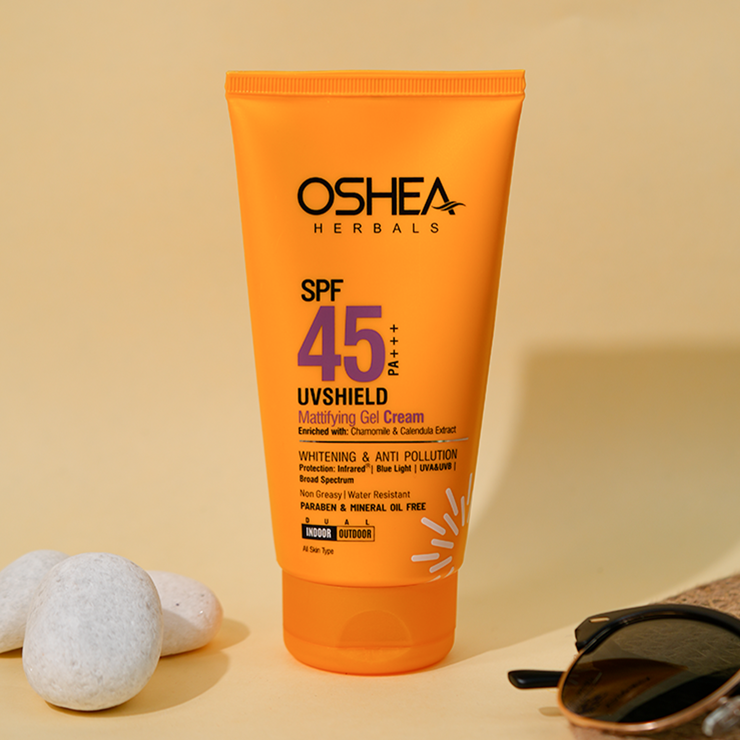 Uv Shield Mattifying Gel Cream SPF45PA_Oshea Herbals