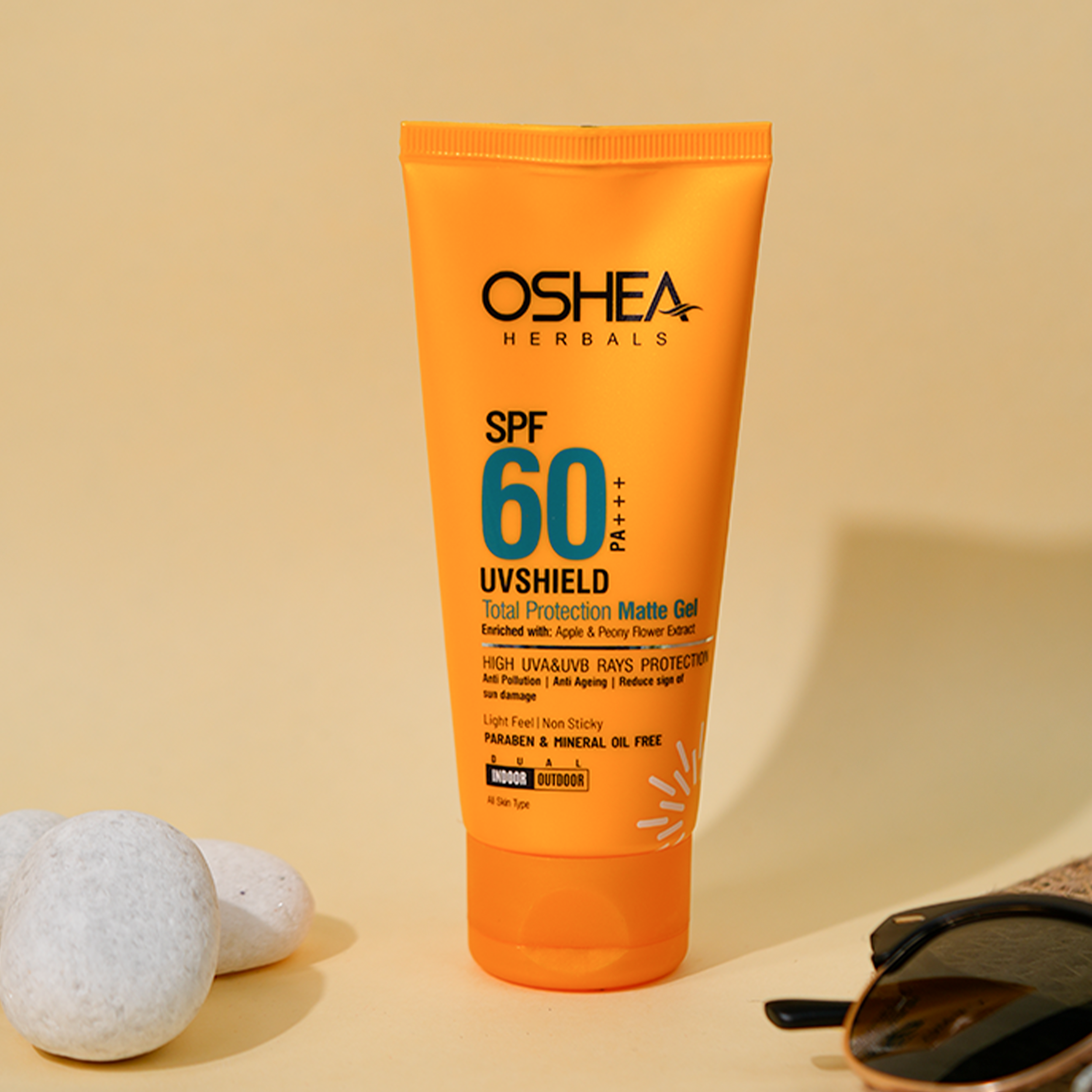 UvShield Total Protection Matte Gel SPF-60 PA Oshea Herbals