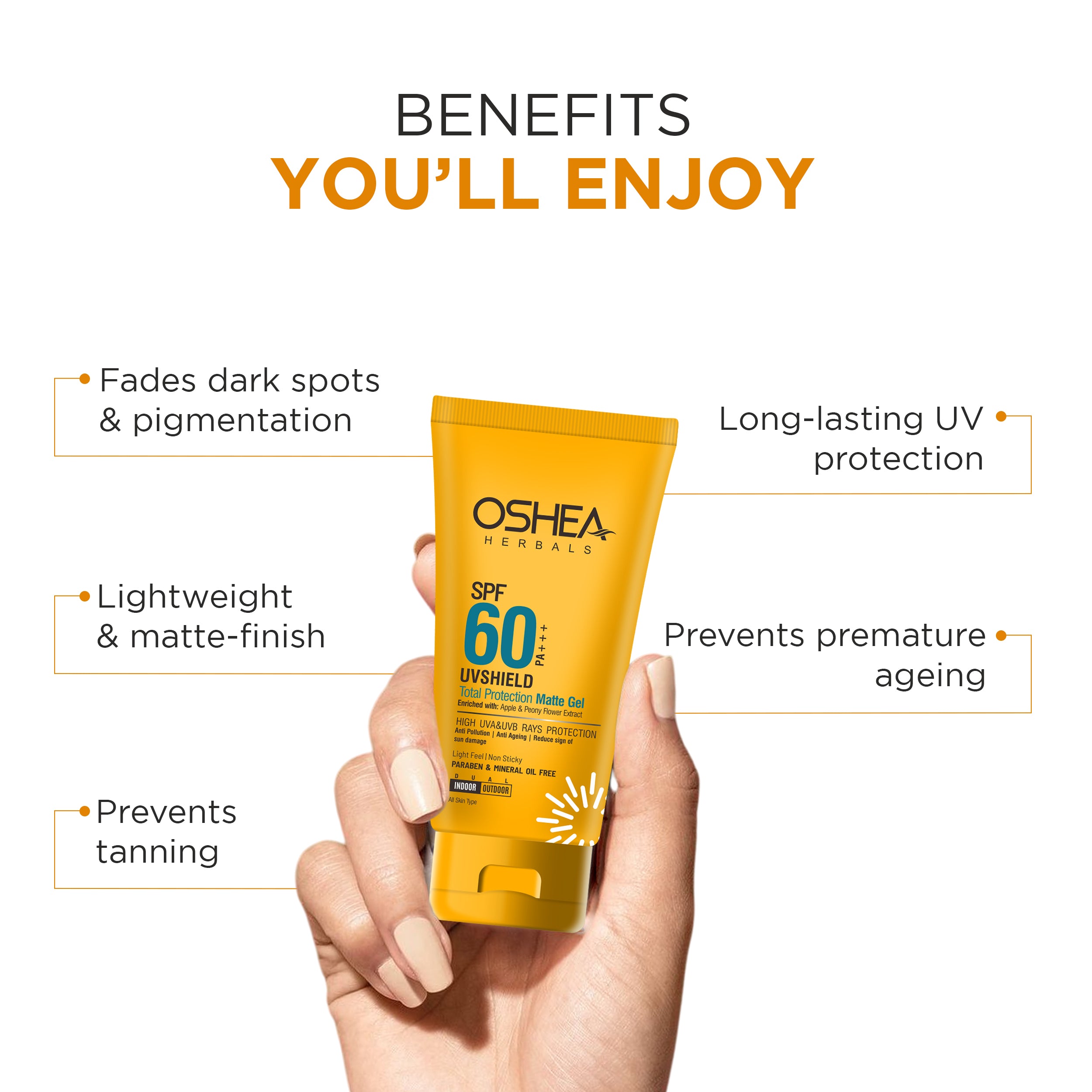 Uv Shield Total Protection Matte Gel  SPF-60 PA+++