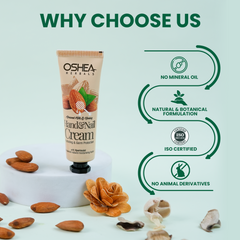 Why Choose Us Almond Milk_Honey Hand Cream_Nail Cream Oshea Herbals