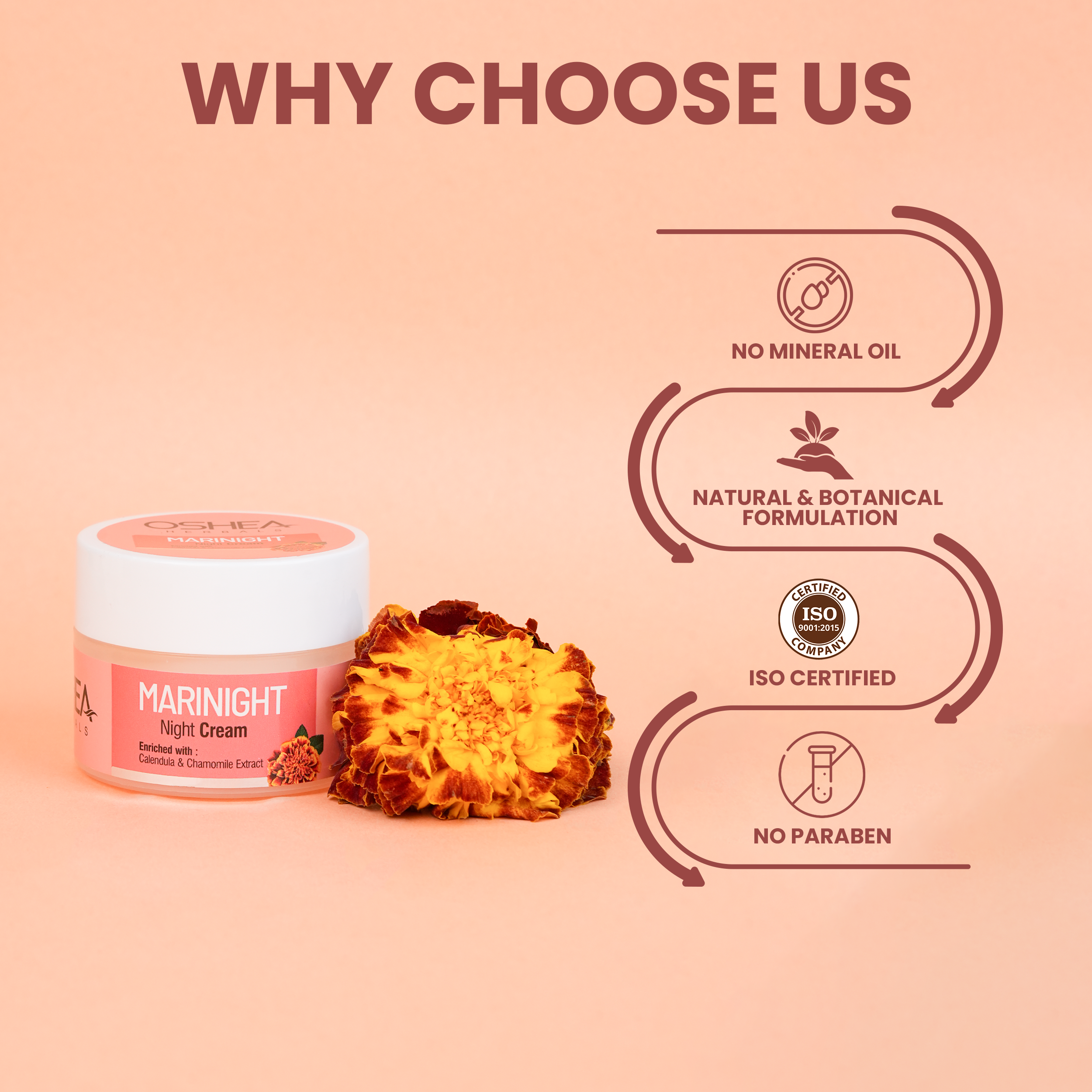 Why Choose Us Marinight Night Cream Oshea Herbals