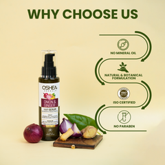 Why Choose Us Onion And Ginger Hair Serum Oshea Herbals