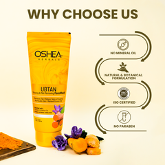 Why Choose Us Ubtan Glowing & Tan Removing Face Mask Oshea Herbals
