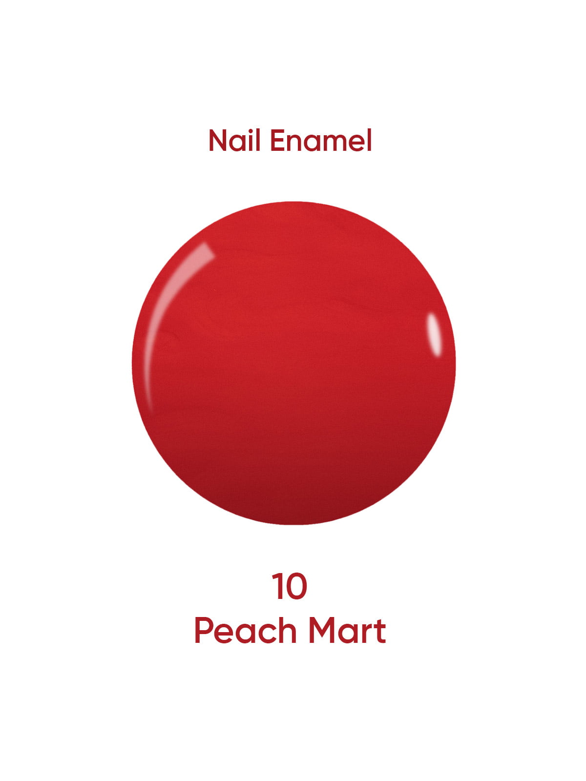 Nail Enamel 10 Peach Mart