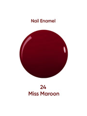Nail Enamel 24 Miss Maroon