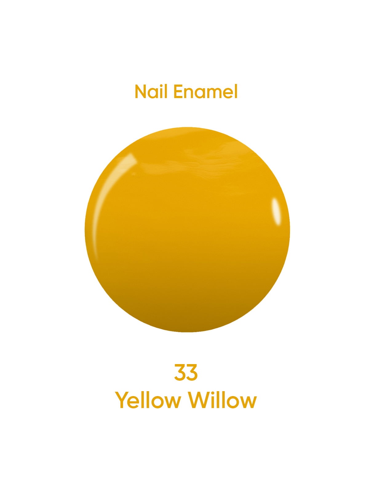 Nail Enamel 33 Yellow Millow