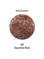 Nail Enamel 48 Sparkle Red
