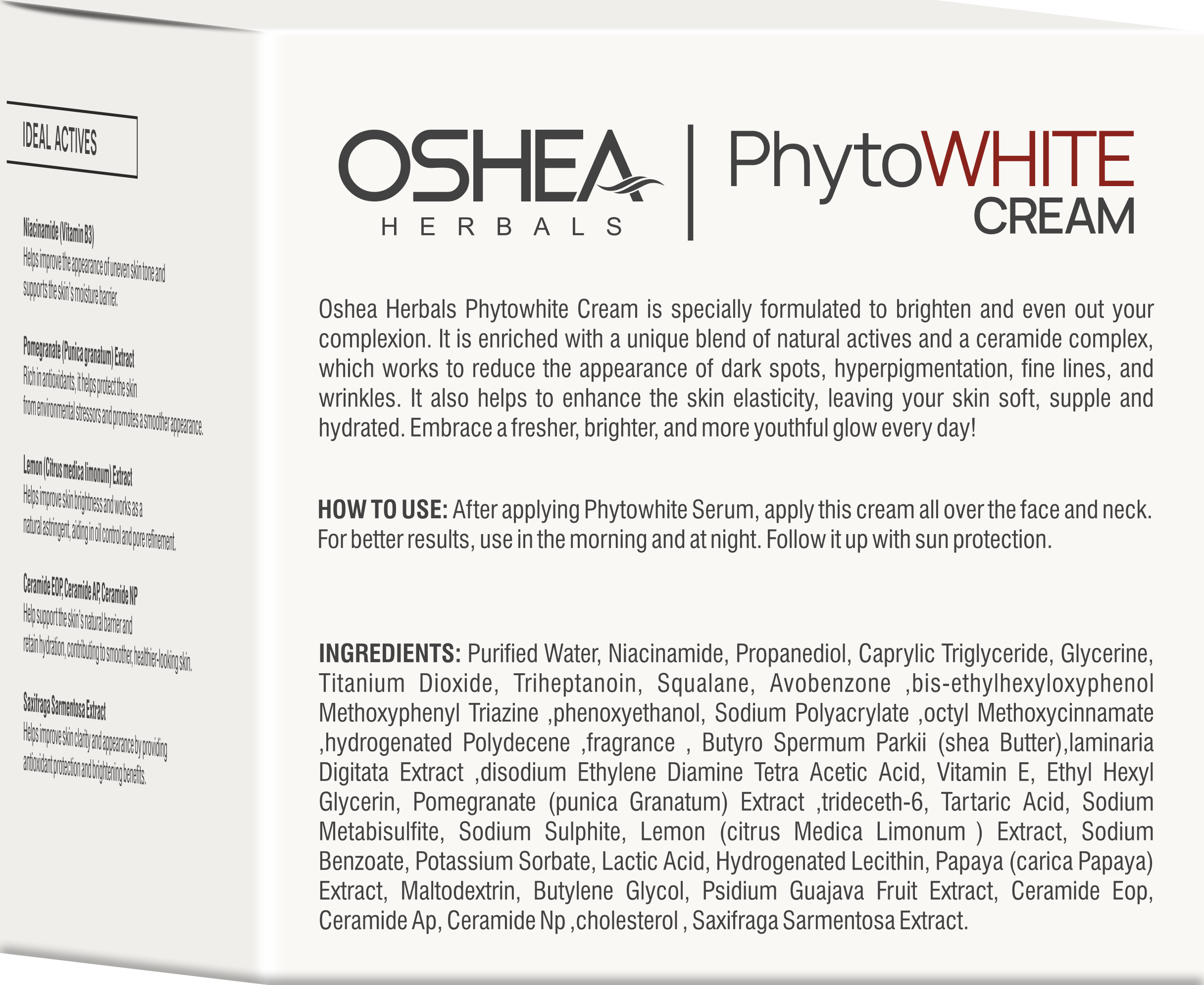 PhytoWHITE Brightening & Lightening Whitening Boost Cream with Spf 25 PA+