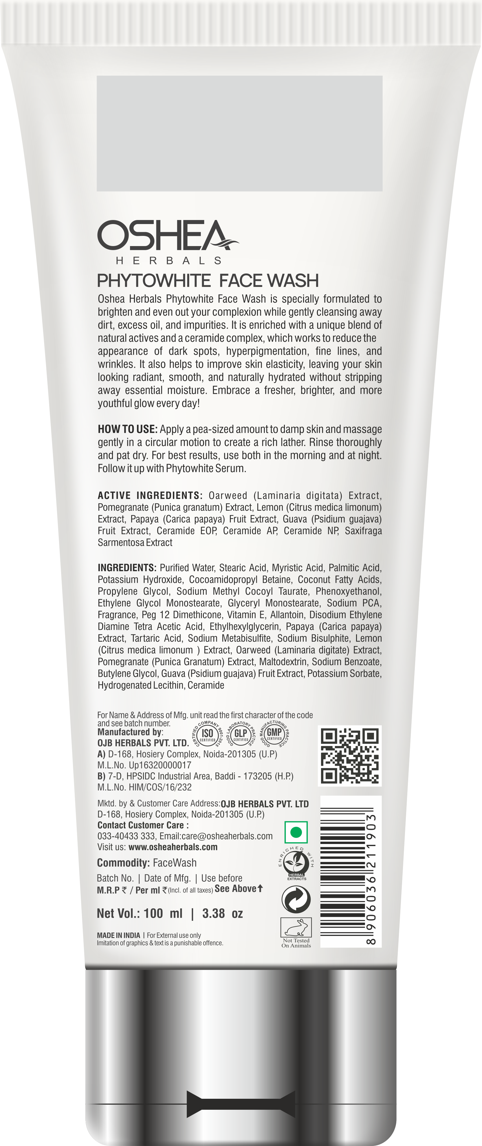 PhytoWHITE Brightening & Lightening Whitening Boost Face Wash